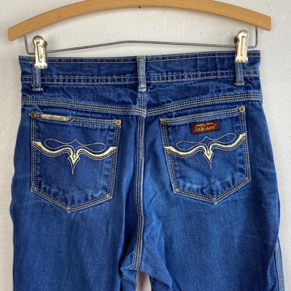 M Vercaro Womens Jeans 30" x 31" High Waist Deep Pockets Western Straight Legs - Picture 7 of 12